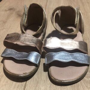 Kids Metallic Sandals